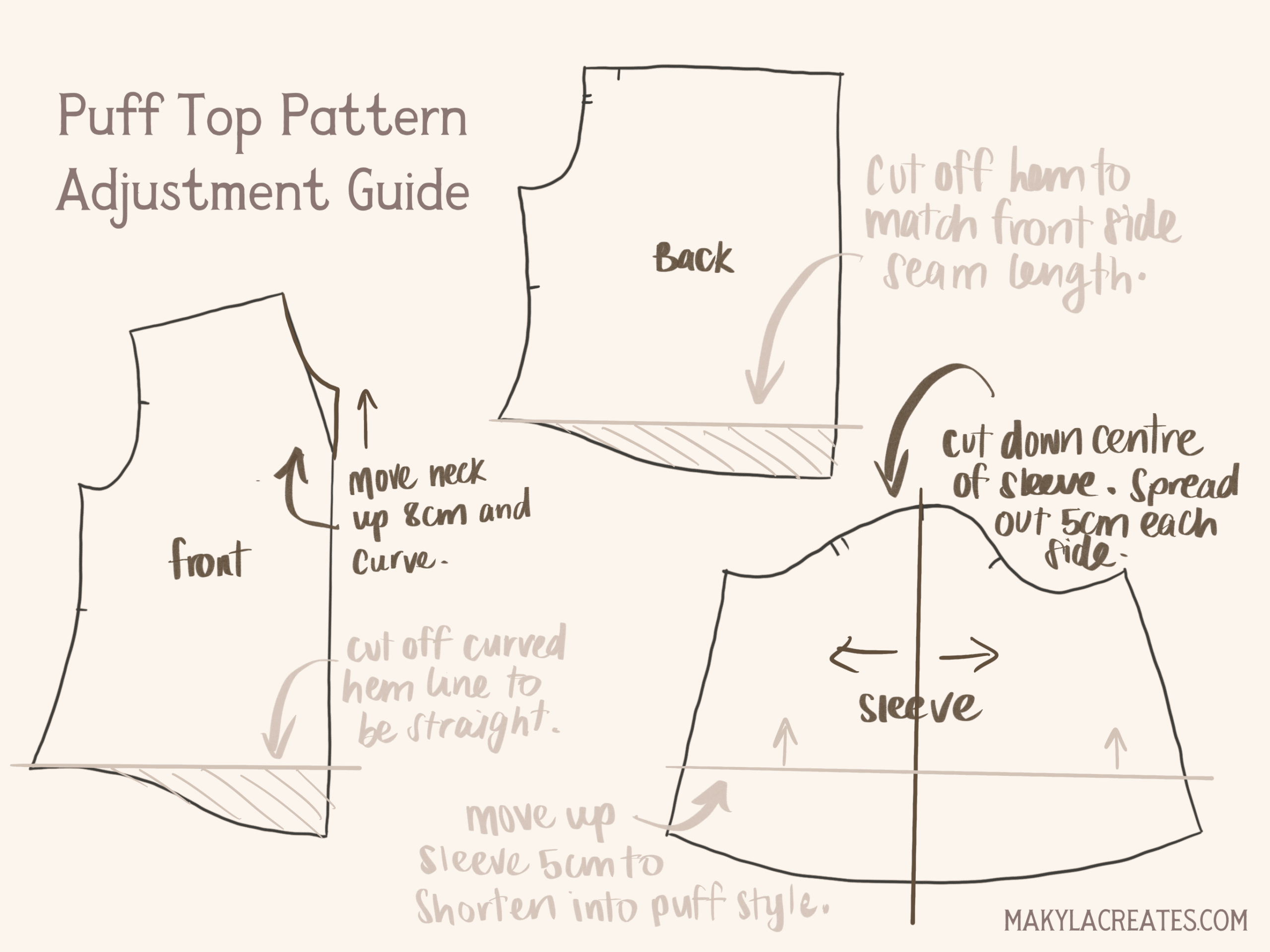 Faux Fishbone Puff Sleeve Top Set-Up