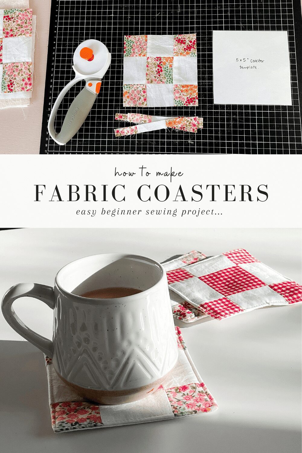How To Make Coasters From Fabric Makyla Creates
