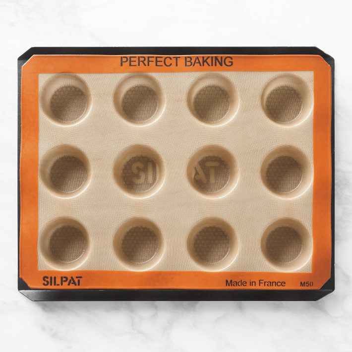 Silpat Nonstick Perforated Aluminum Baking Tray and Silpat Nonstick Muffin Pan