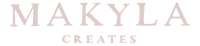 Makyla Creates Word Logo Pink