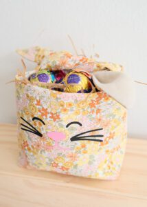 DIY Easter Bunny Fabric Basket - Makyla Creates