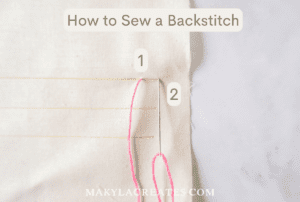 How to do Backstitch for Beginners - Makyla Creates