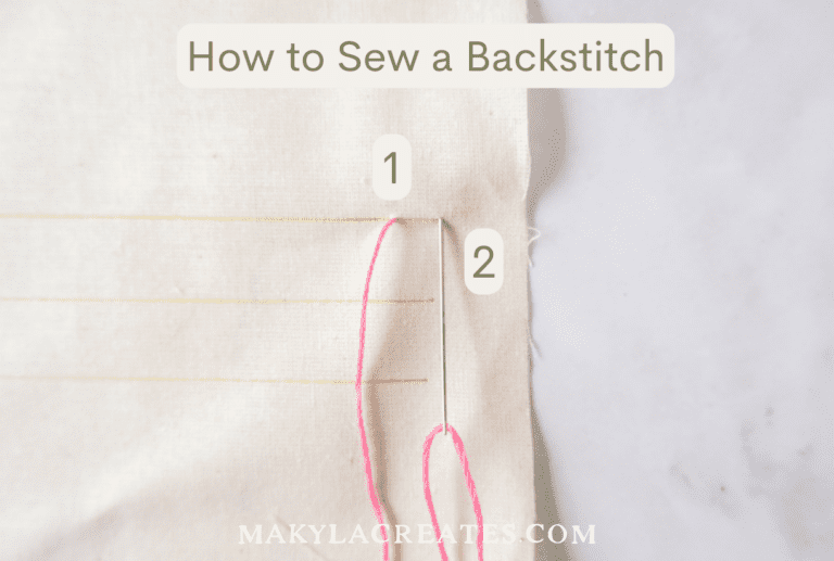 How to do Backstitch for Beginners - Makyla Creates