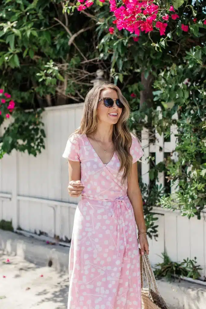 free midi wrap dress sewing pattern