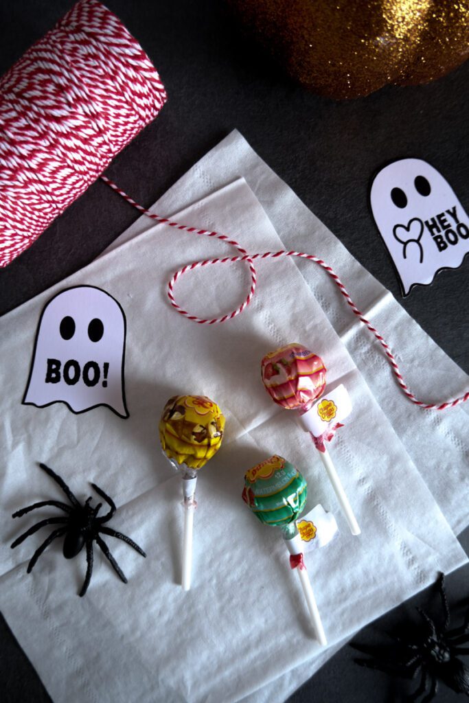 Ghost lollipop craft supplies