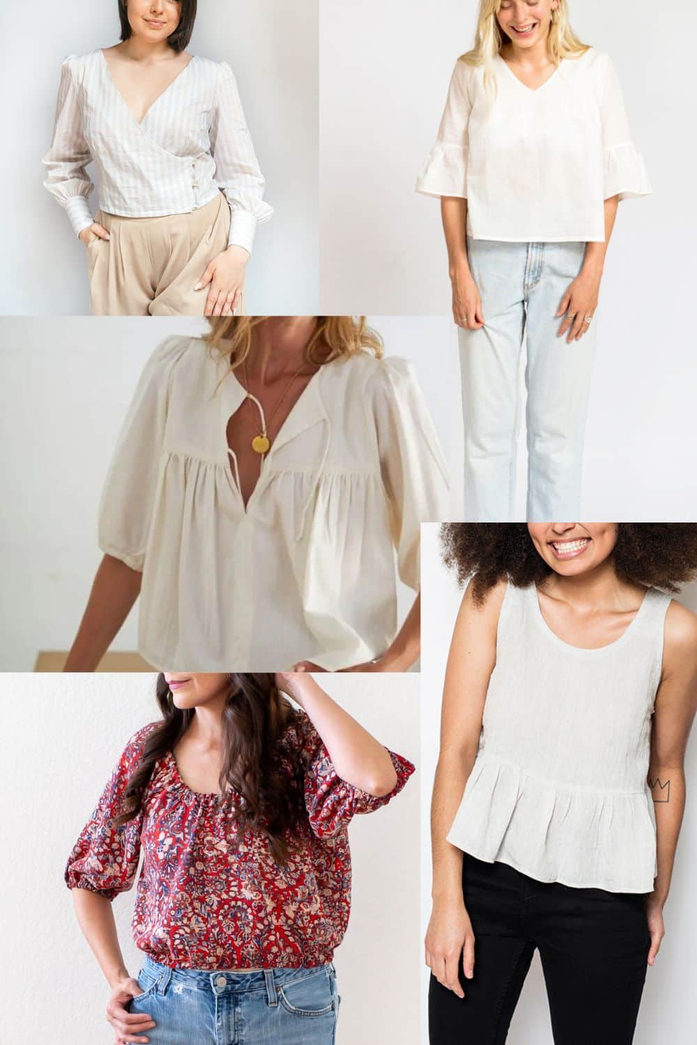 14 Free Top Sewing Patterns for Women - Makyla Creates
