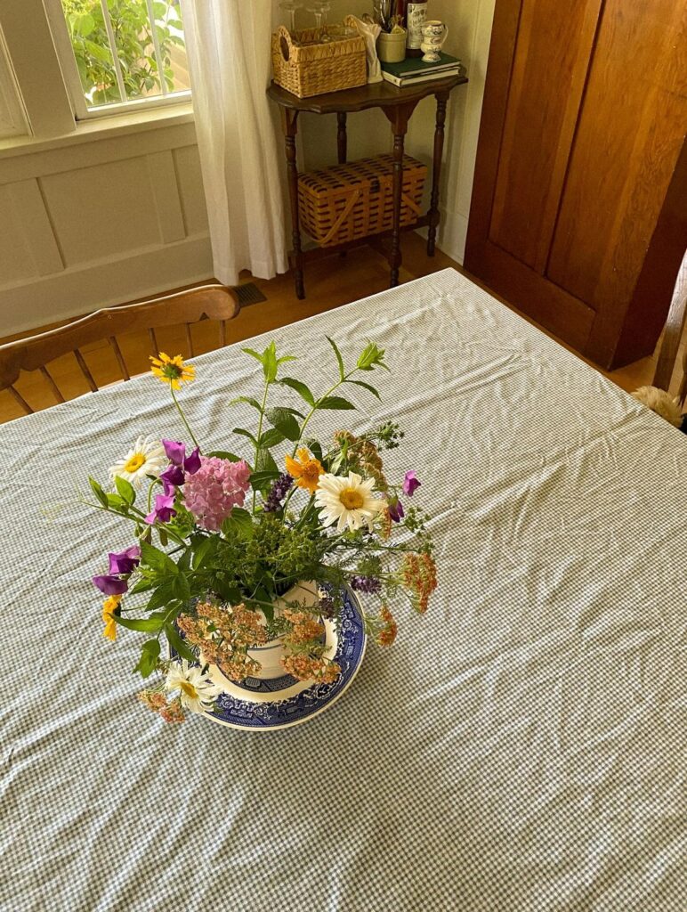 Wildflowers on table