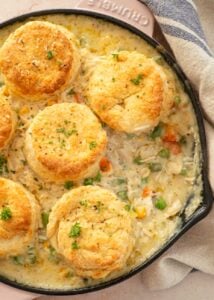 Easy Chicken Pot Pie with Biscuits Recipe