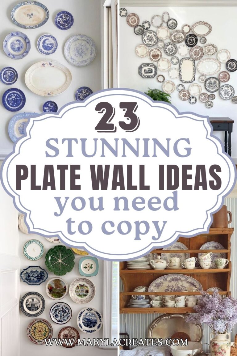 23 Plate Wall Ideas That Feel Vintage but Still Cool - Makyla Creates