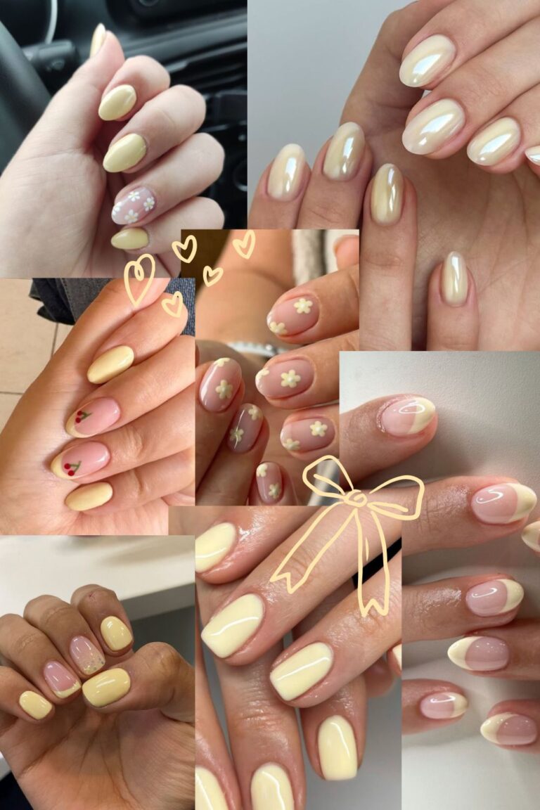 21 Creamy Butter Yellow Nail Ideas We’re Obsessed With